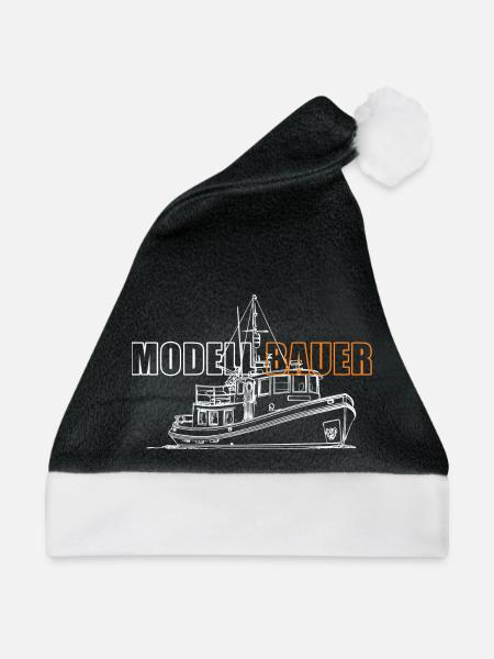 Modellbau Schiffe - Weihnachtsmütze - Schwarz/Weiß