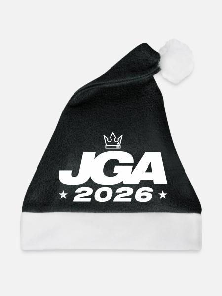 Jga 2026 Junggesellenabschied - Weihnachtsmütze - Schwarz/Weiß