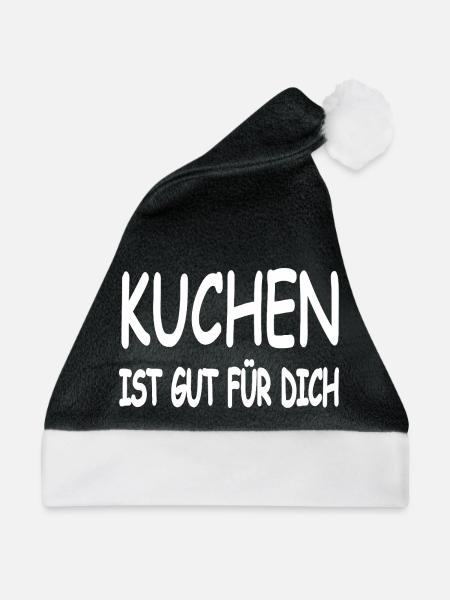 Kuchen - Weihnachtsmütze - Schwarz/Weiß