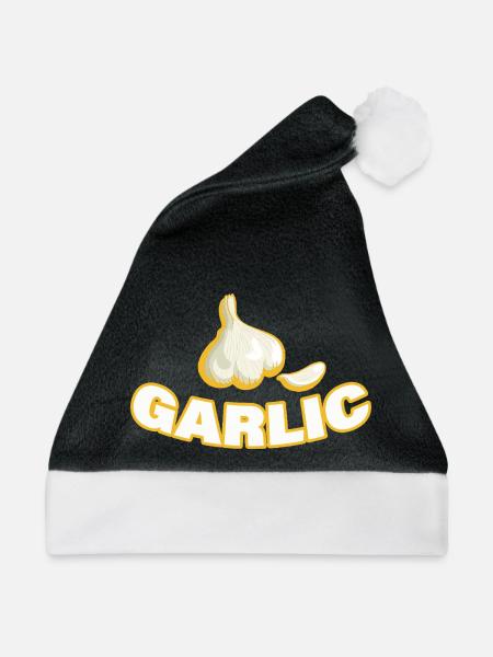 GARLIC - Weihnachtsmütze - Schwarz/Weiß