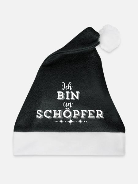 SCHÖPFERKRAFT – Deine Statement Mode - Weihnachtsmütze - Schwarz/Weiß