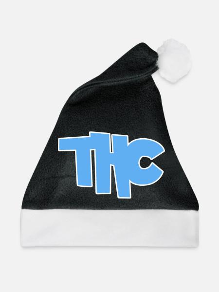 THC - Weihnachtsmütze - Schwarz/Weiß - Vorne