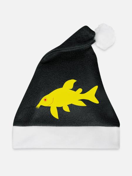 Rote und gelbe Panzerwelse - Weihnachtsmütze - Schwarz/Weiß