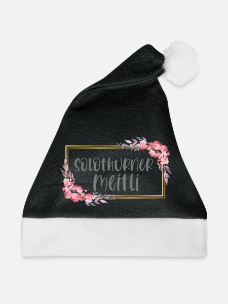 Schweiz Solothurn Mädchen Heimat Geschenk - Weihnachtsmütze - Schwarz/Weiß