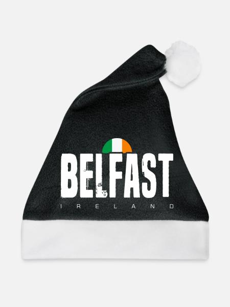 Belfast - Weihnachtsmütze - Schwarz/Weiß - Vorne
