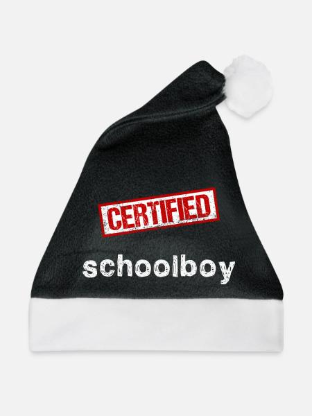 Schüler - Weihnachtsmütze - Schwarz/Weiß