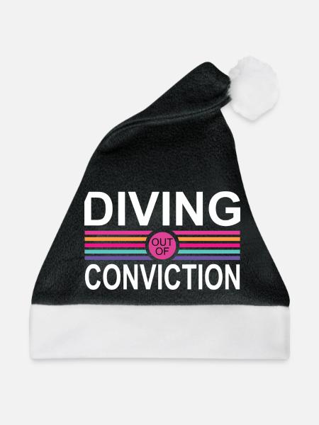 Diving Conviction - Weihnachtsmütze - Schwarz/Weiß