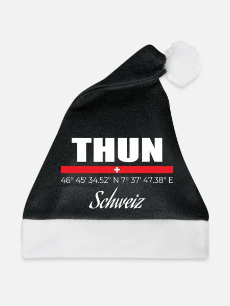 Thun - Weihnachtsmütze - Schwarz/Weiß - Vorne
