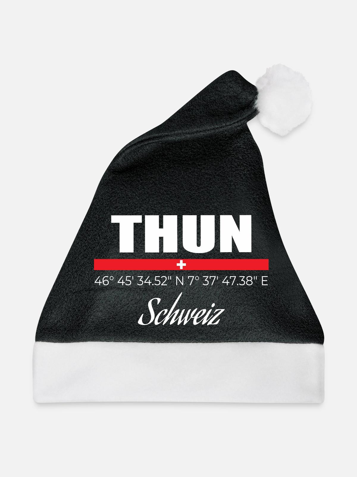 Thun - Weihnachtsmütze - Schwarz/Weiß - Vorne