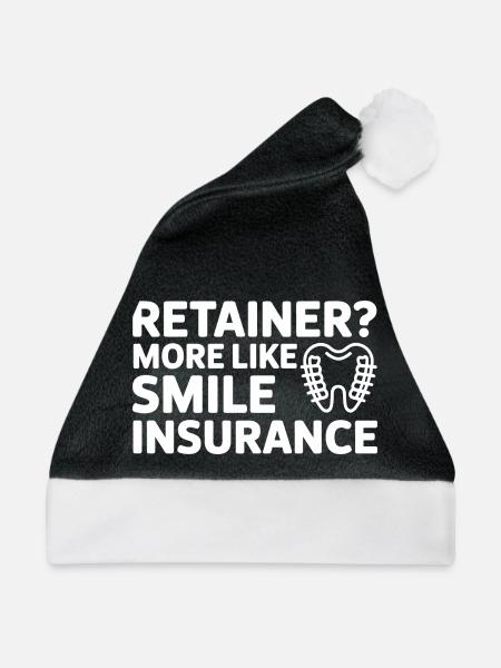 Retainer Leben Lächeln Schutz Kunst - Weihnachtsmütze - Schwarz/Weiß