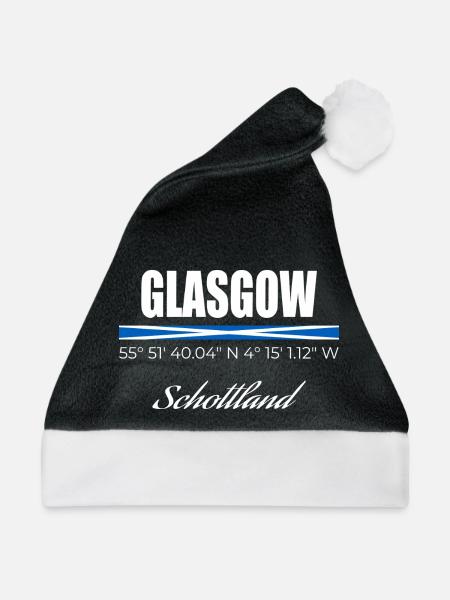 Glasgow - Weihnachtsmütze - Schwarz/Weiß