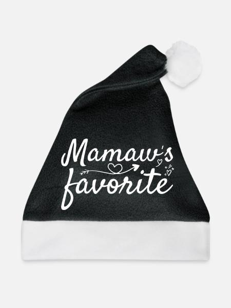 Lieblingsstück von Oma Mamaw - Weihnachtsmütze - Schwarz/Weiß - Vorne