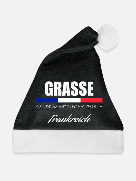 Grasse - Weihnachtsmütze - Schwarz/Weiß
