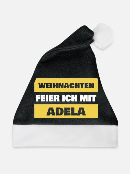Adela - Weihnachtsmütze - Schwarz/Weiß
