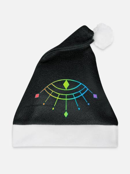 Symbol des Gottes Horus - Weihnachtsmütze - Schwarz/Weiß