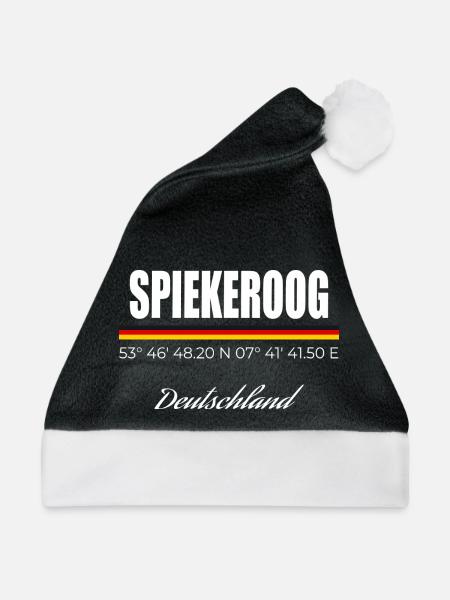 Spiekeroog - Weihnachtsmütze - Schwarz/Weiß