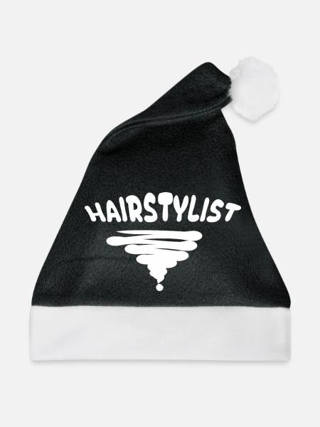 Style Hairstylist - Weihnachtsmütze - Schwarz/Weiß