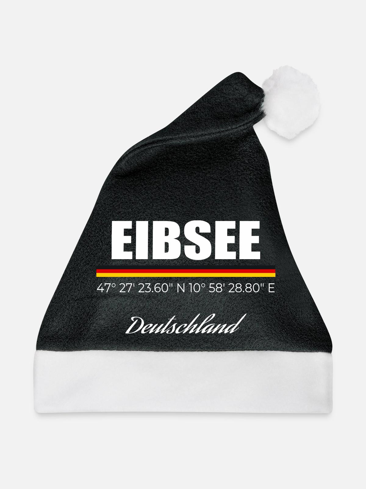 Eibsee - Weihnachtsmütze - Schwarz/Weiß - Vorne