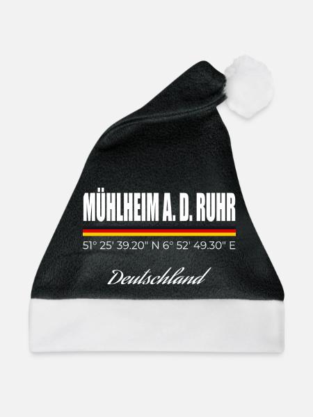 Mühlheim an der Ruhr - Weihnachtsmütze - Schwarz/Weiß