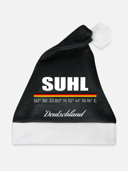 Suhl - Weihnachtsmütze - Schwarz/Weiß