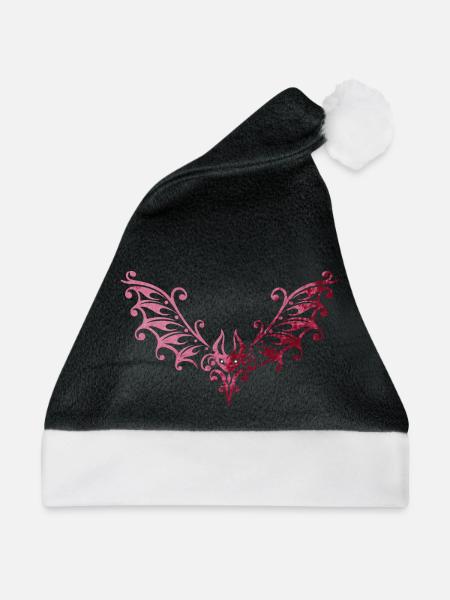 Fledermaus Fledermäuse Vampir - Weihnachtsmütze - Schwarz/Weiß
