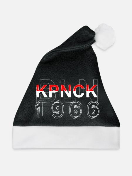 Berlin Köpenick Jahrgang 1966 55.Geburtstag - Weihnachtsmütze - Schwarz/Weiß