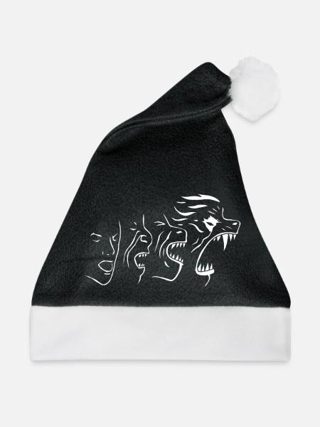 Transformation (weiß) - Weihnachtsmütze - Schwarz/Weiß - Vorne