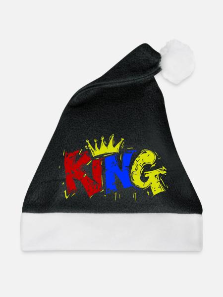 König Bunt - Weihnachtsmütze - Schwarz/Weiß
