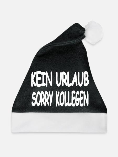 Urlaub - Weihnachtsmütze - Schwarz/Weiß