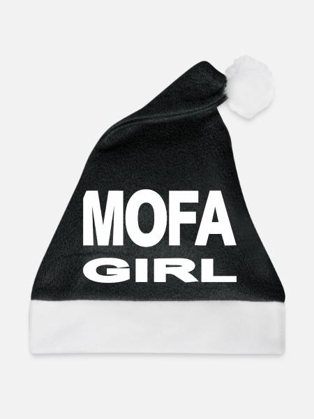 Mofa - Weihnachtsmütze - Schwarz/Weiß - Vorne