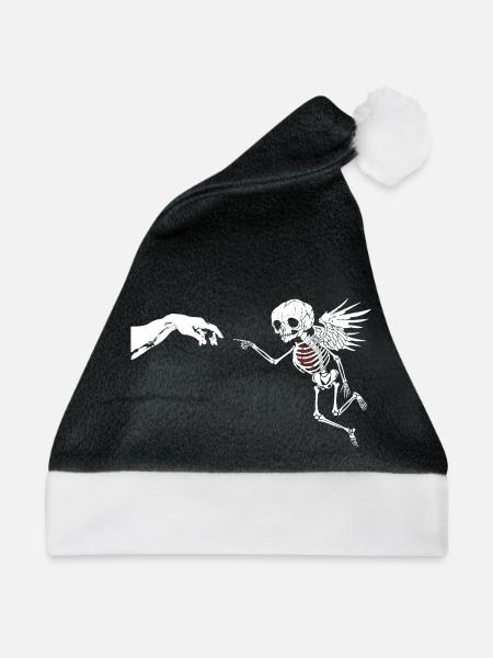 AMOR - Weihnachtsmütze - Schwarz/Weiß - Vorne