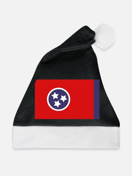 Tennessee-Flagge - Weihnachtsmütze - Schwarz/Weiß