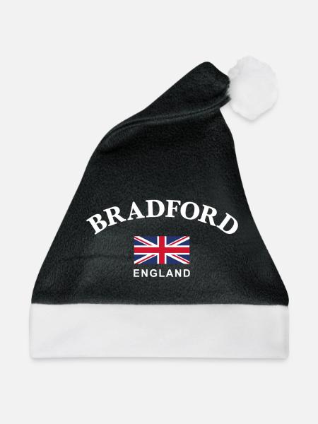 Bradford, England - Weihnachtsmütze - Schwarz/Weiß