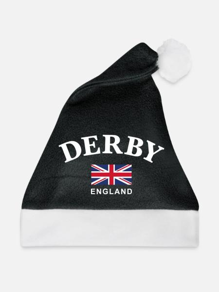 Derby, England - Weihnachtsmütze - Schwarz/Weiß