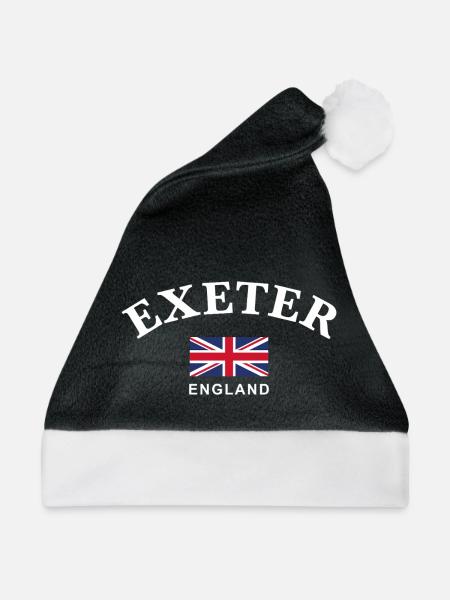 Exeter, England - Weihnachtsmütze - Schwarz/Weiß - Vorne