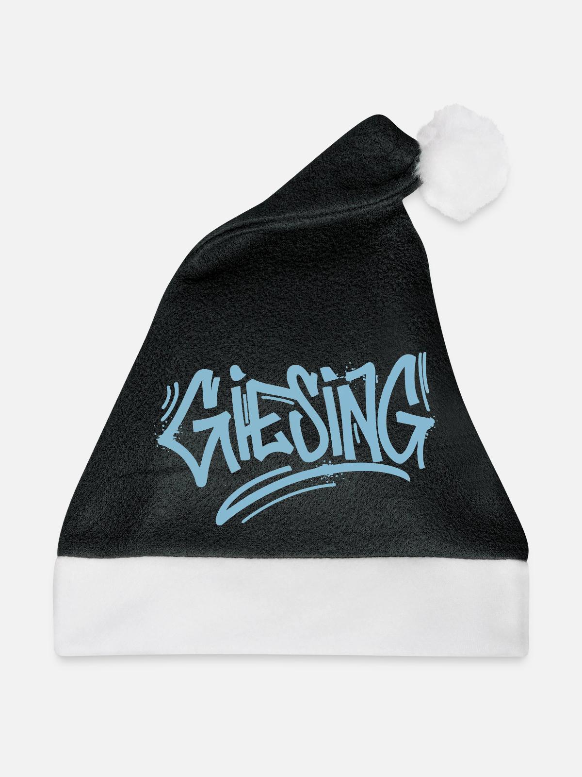 Giesing Graffiti - Weihnachtsmütze - Schwarz/Weiß - Vorne
