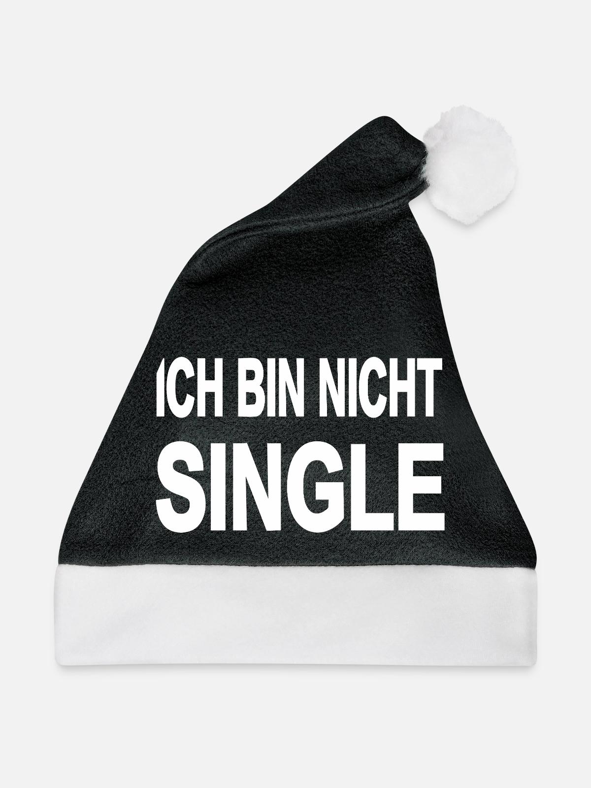 Single - Weihnachtsmütze - Schwarz/Weiß - Vorne