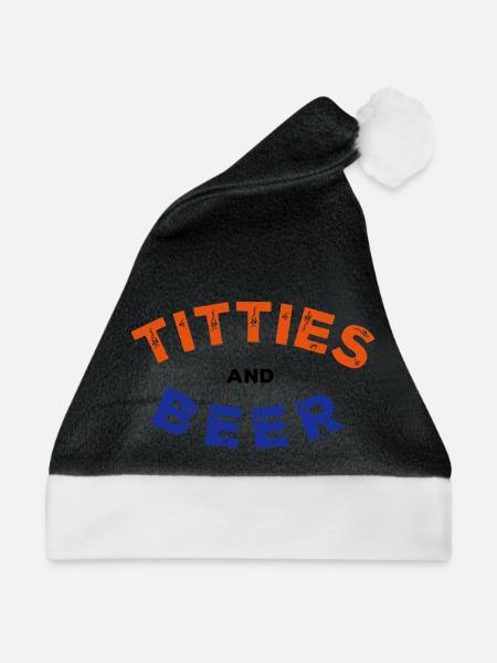 T*tties and Beer - Weihnachtsmütze - Schwarz/Weiß