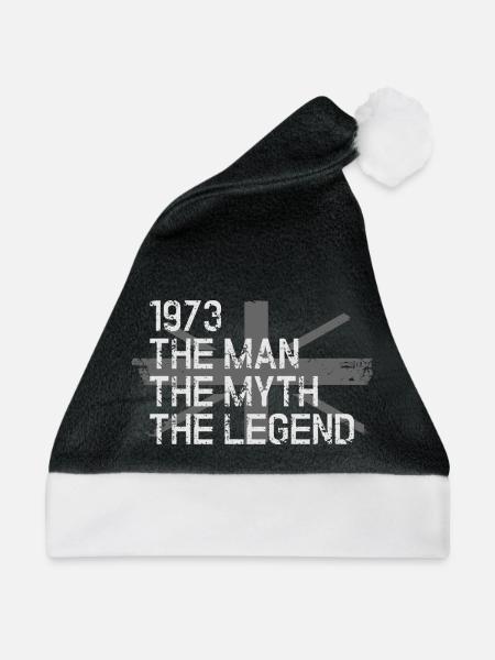 1973 Der Mann-Mythos Die Legende - Weihnachtsmütze - Schwarz/Weiß