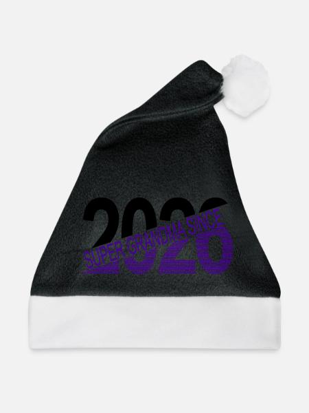 Super_grandma_since_2026 - Weihnachtsmütze - Schwarz/Weiß