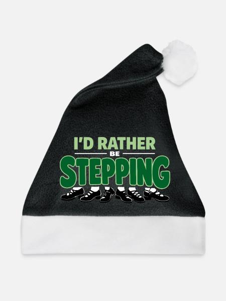 Irischer Tanz Step-dancing Celtic Fan - Weihnachtsmütze - Schwarz/Weiß
