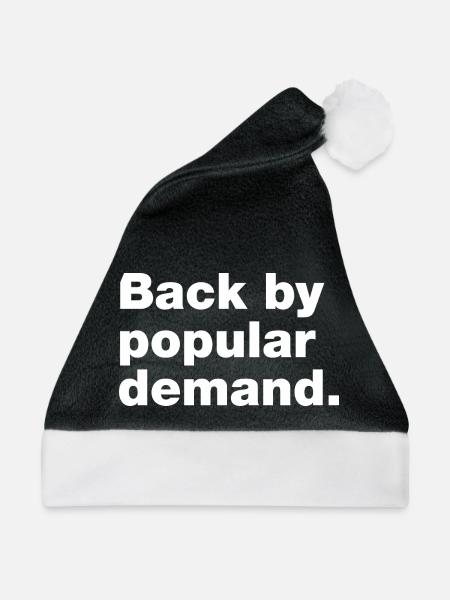 Zurück auf breite Nachfrage - Weihnachtsmütze - Schwarz/Weiß