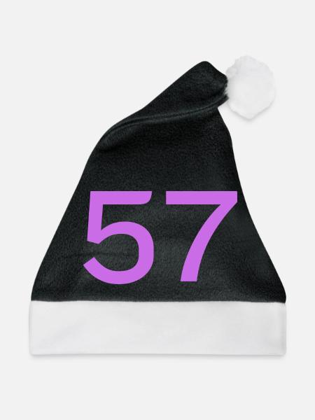 57 - Weihnachtsmütze - Schwarz/Weiß