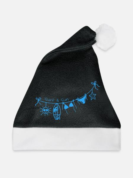 Surf & Sun - Weihnachtsmütze - Schwarz/Weiß