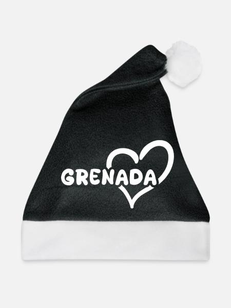 Grenada als Urlaub - Weihnachtsmütze - Schwarz/Weiß
