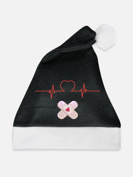 Herz und Crossdressings - Weihnachtsmütze - Schwarz/Weiß