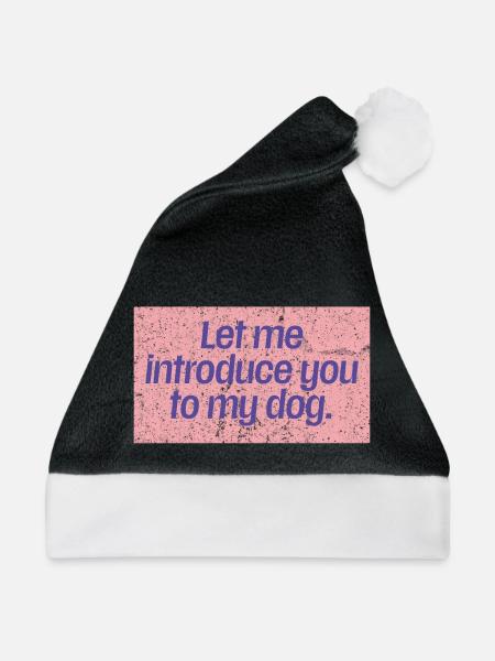 Dog First Impressions - Weihnachtsmütze - Schwarz/Weiß
