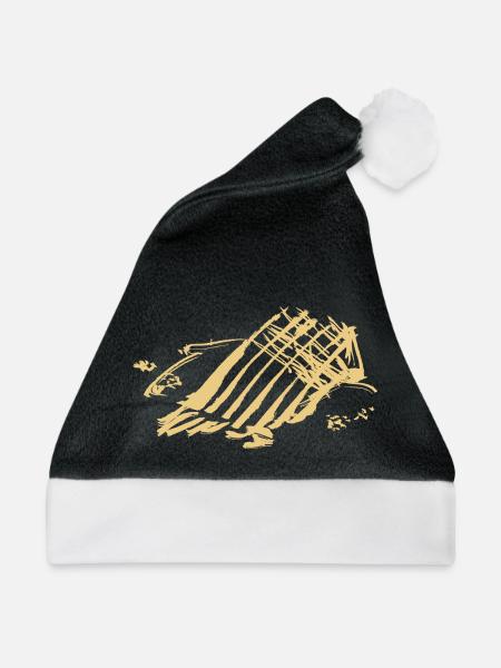 Abstrakt - Weihnachtsmütze - Schwarz/Weiß