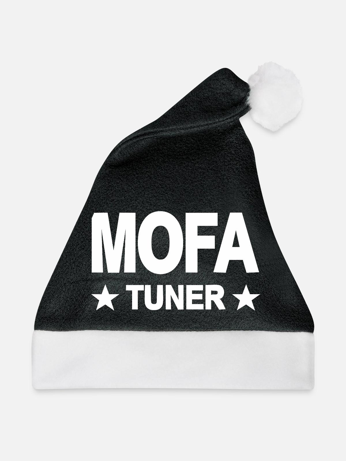 Mofa - Weihnachtsmütze - Schwarz/Weiß - Vorne