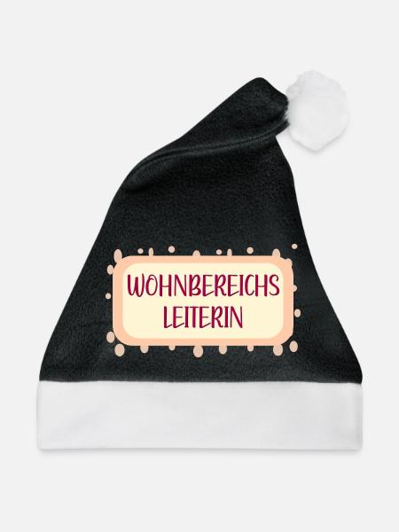 WOHNBEREICHSLEITERIN - Weihnachtsmütze - Schwarz/Weiß